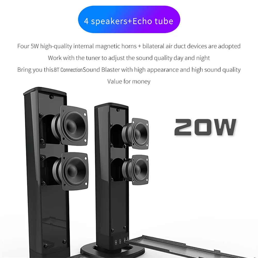 Wireless Bluetooth TV Sound Ba - Home Bar And Theater recension och pris