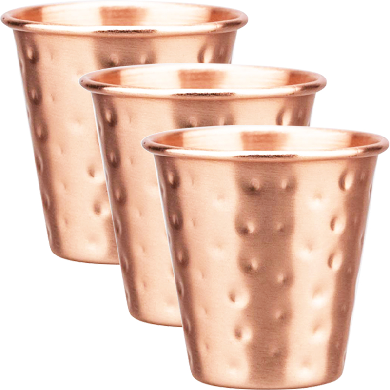 3Pcs New 60ml 100% Copper Cups - Mule Copper Mug recension och pris
