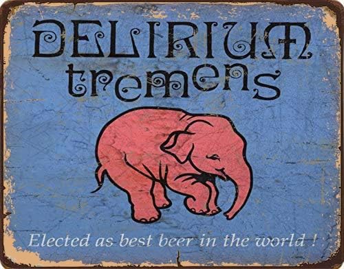 Tin Sign For Delirium Tremens  - Home Bar And Kitchen recension och pris