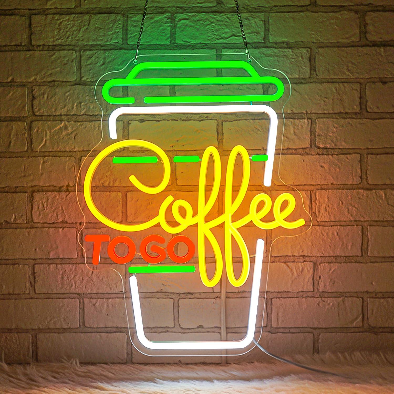 Coffee Neon Sign USB Dimmable  - Home Bar And Kitchen recension och pris