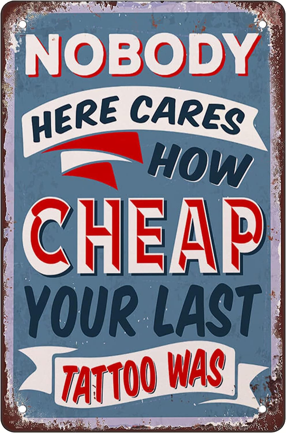 Tin Sign For Tattoo Retro Meta - Home Bar And Restaurant recension och pris