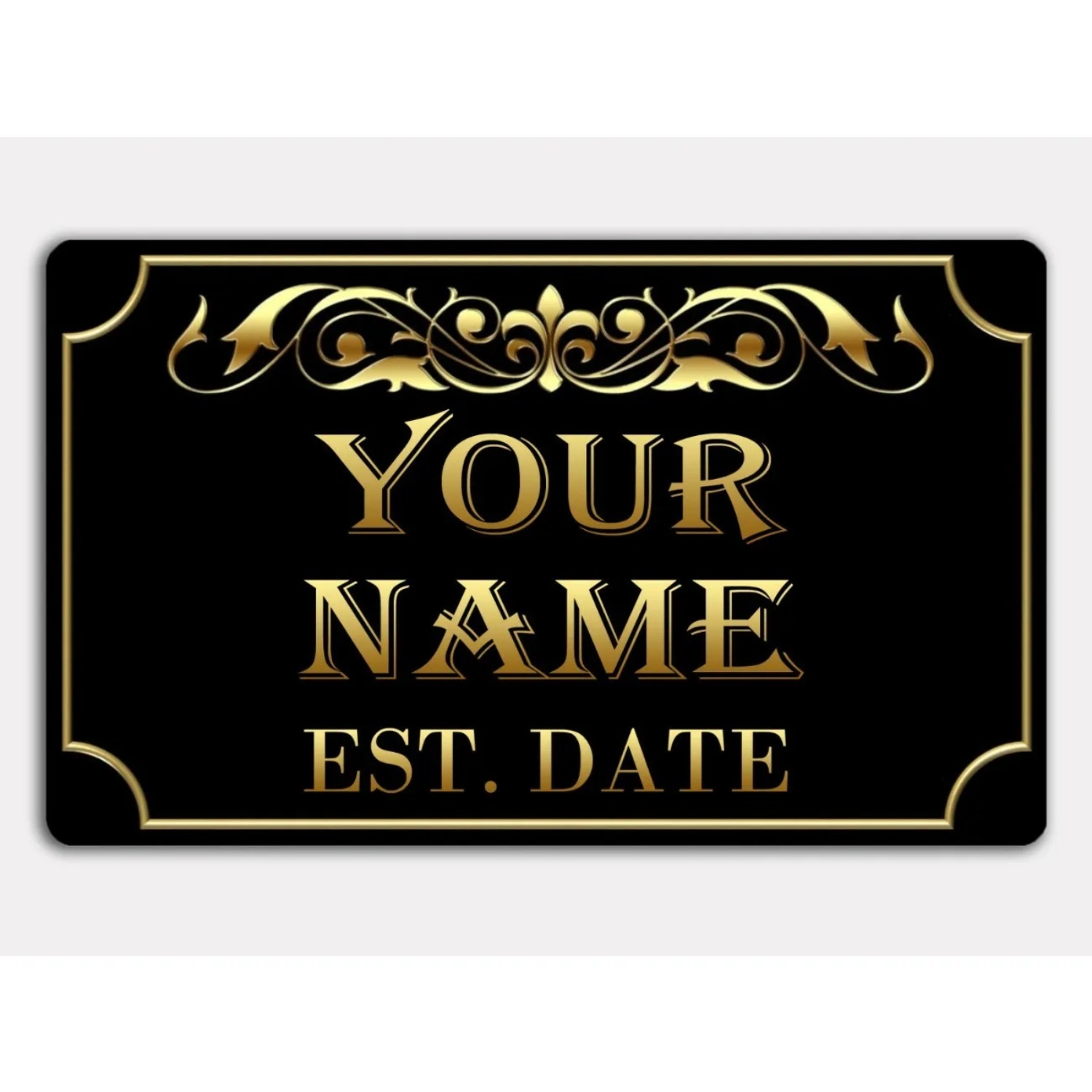 Family Name Established Year M - Home Bar Signs recension och pris