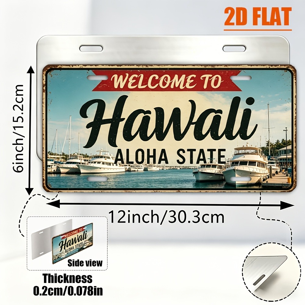 Customizable 1pc 2D Flat Hawai - Home Bar Signs recension och pris