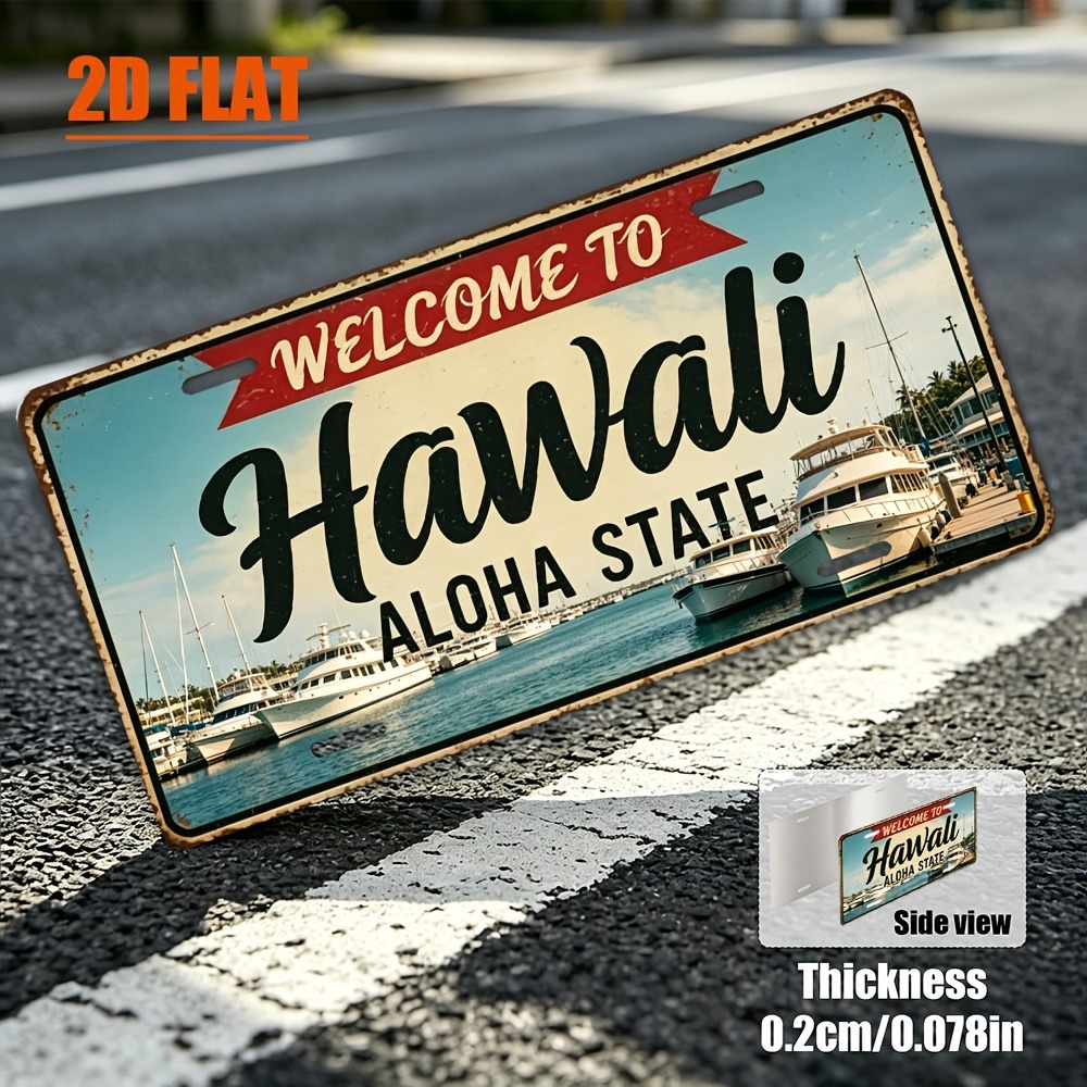 Customizable 1pc 2D Flat Hawai - Home Bar Signs recension och pris