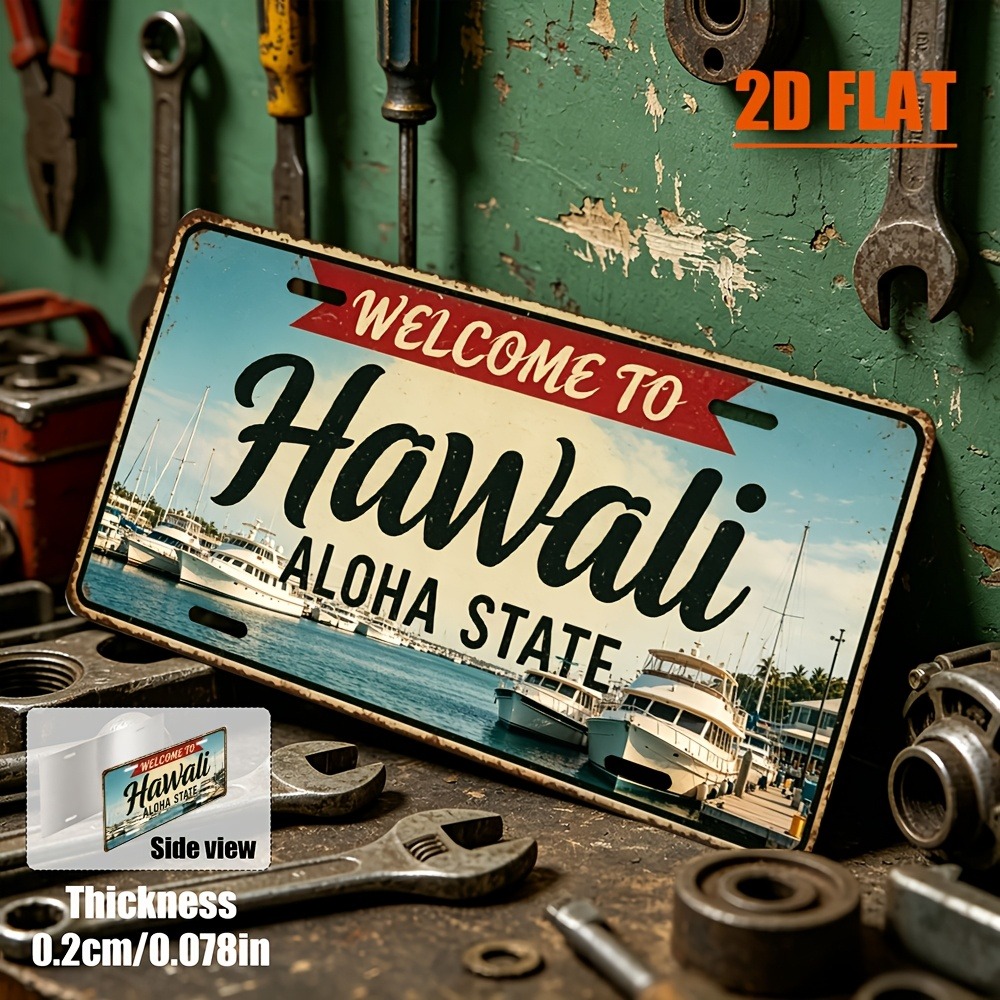 Customizable 1pc 2D Flat Hawai - Home Bar Signs recension och pris