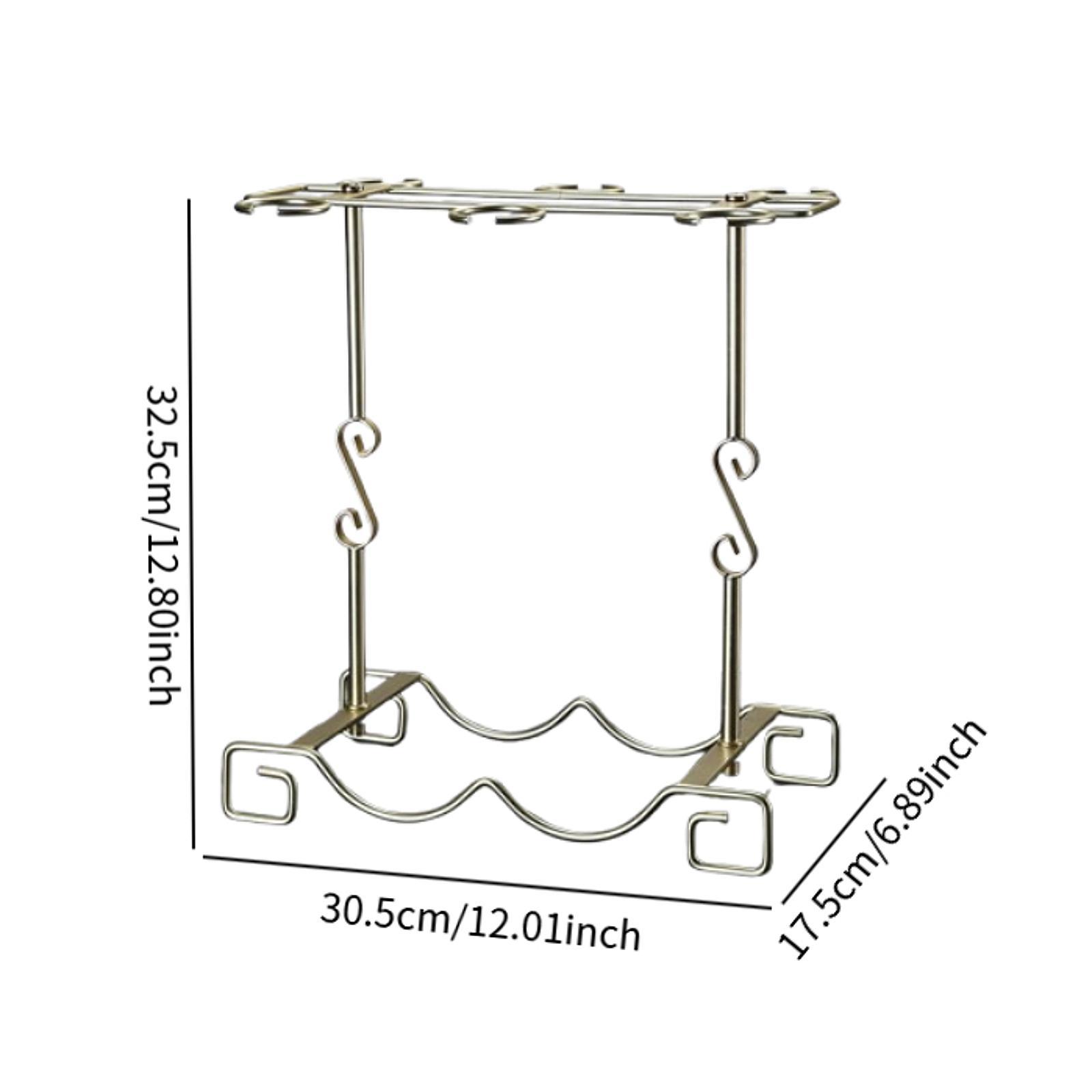 Tabletop Goblet Holder Iron Wi - Home Bar Stand recension och pris