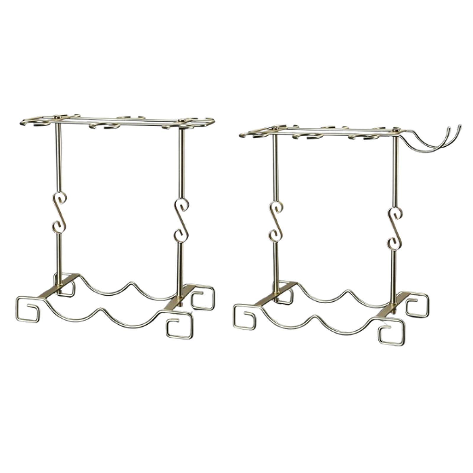Tabletop Goblet Holder Iron Wi - Home Bar Stand recension och pris